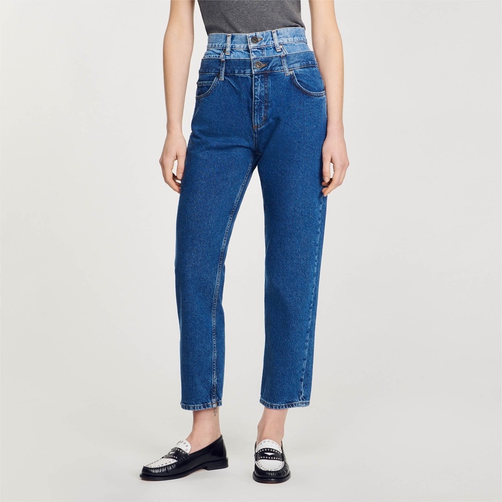 sandro mom jeans size FR 38 US 6